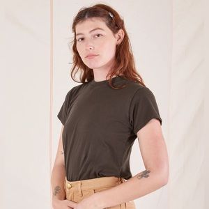 Big Bud Press Organic Vintage Tee in espresso brown